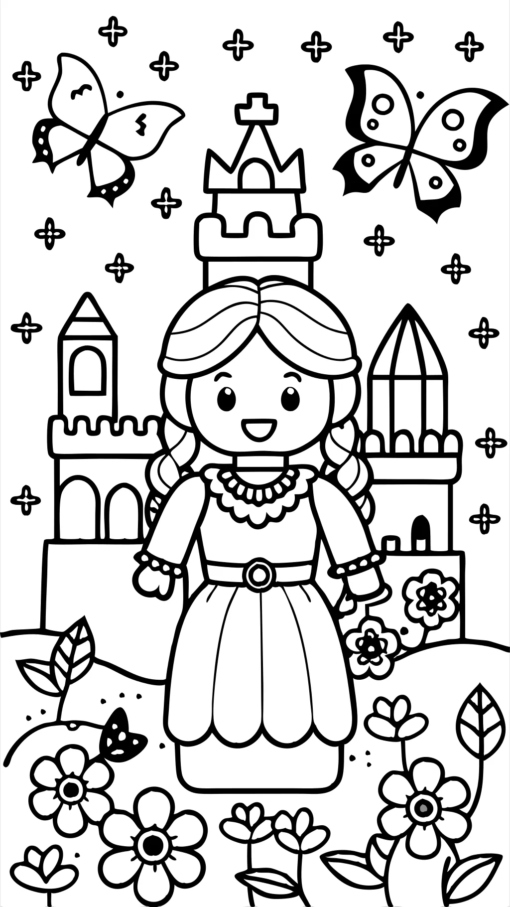 Páginas para colorear de LEGO Princess